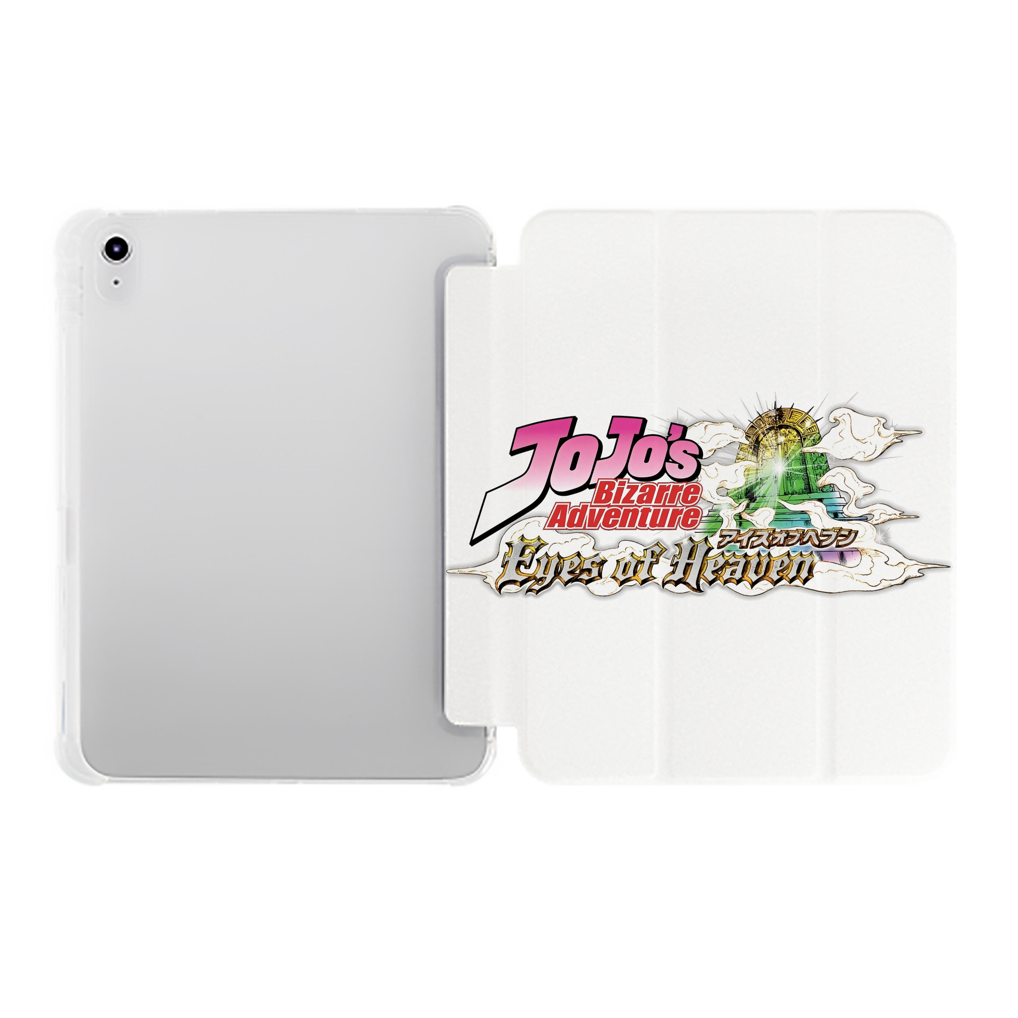 （画像用） ジョジョの奇妙な冒険 JoJo's Bizarre Adventure IPad ケース ペン収納付き 三つ折りスタンド PUレザー×シリコン 対応機種9.5/10.5/10.9インチ